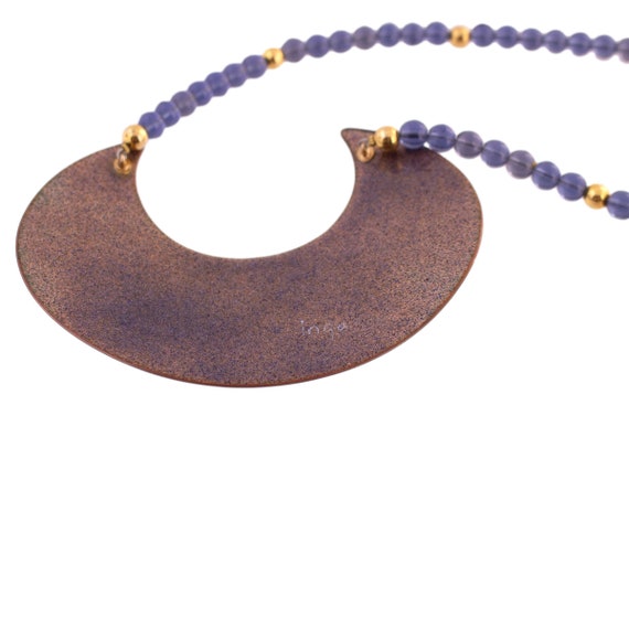 Beaded Enamel Necklace - image 3