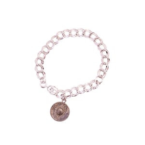 Double Link Charm Bracelet with Sombrero Charm
