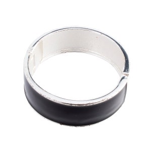 Black and Silver Magnetic Bangle