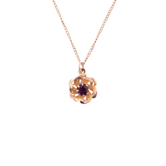 Amco Gold Filled Flower Necklace