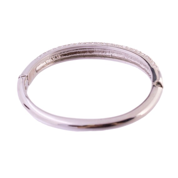 Rhinestone Pave Hinged Bangle - image 3