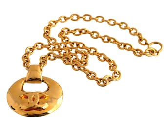 Vintage Chanel Disc Necklace