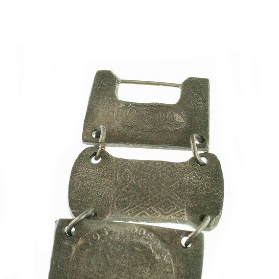 SALE--Colombian 900 Silver Link Bracelet - image 4