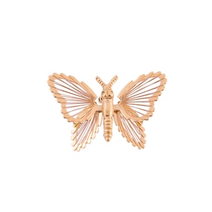 Monet Gold Plated Butterfly Brooch