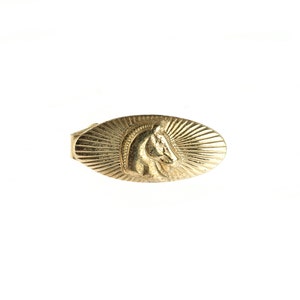 Gold Plated Horse Tie Clip
