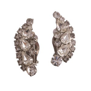 Rhinestone Climber Earrings