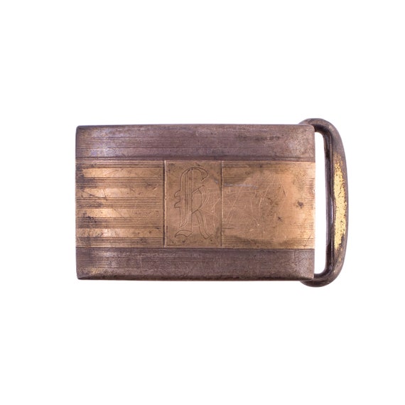 Hickok Two Tone K Belt Buckle - image 1