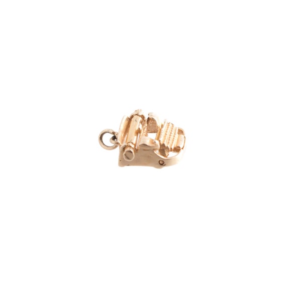 14K Typewriter Charm - image 2