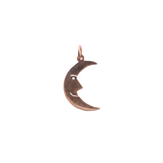14K Crescent Moon Charm