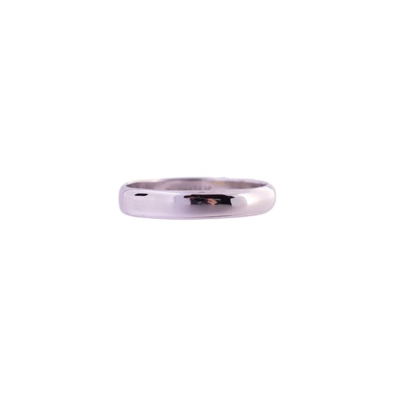 14K White Gold 4mm Band