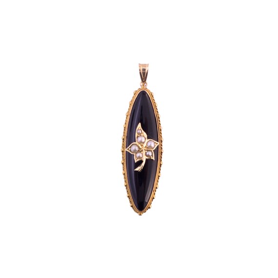 Victorian Mourning Upcycled Pendant