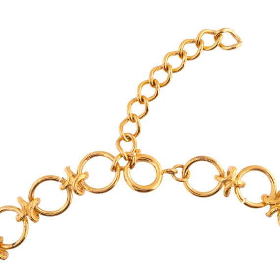 Gold Plated X and O Link Collar - image 3