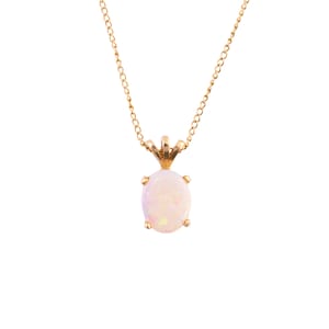 14K Gold Opal Pendant