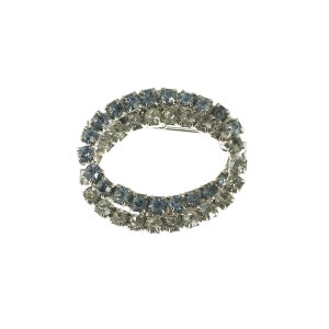 Interlocking Circle Rhinestone Brooch