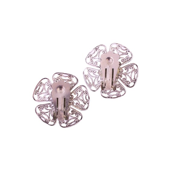 Black Rhinestone Flower Set - image 3