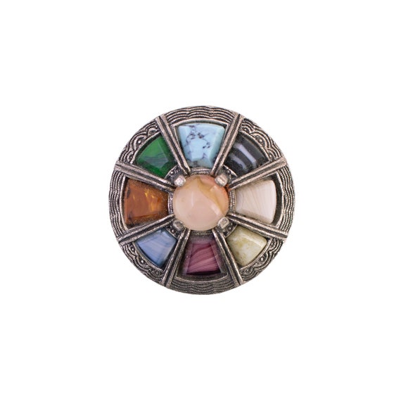 Miracle Scottish Multi Color Brooch - image 1