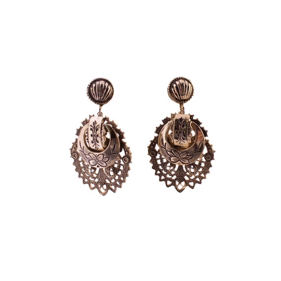 Marino Gold Plated Ornate Earrings