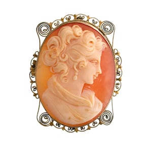 Vintage Shell Cameo Pin/Pendant