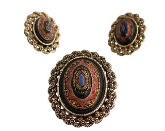 Sarah Coventry Brooch and Earring Set