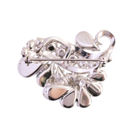 Eisenberg Rhinestone Curved Brooch - image 2