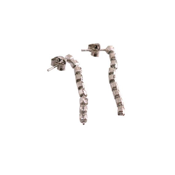 Rhinestone Dangle Earrings - image 2