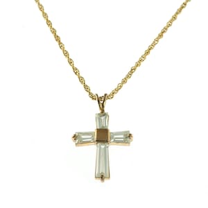 SALE-- Rhinestone Cross Necklace