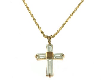 SALE-- Rhinestone Cross Necklace