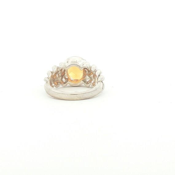 Sterling Braided Citrine Ring - image 3