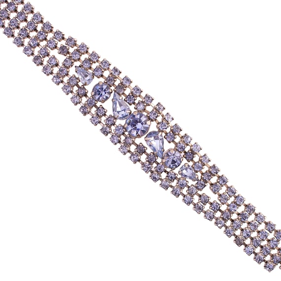 Light Blue Rhinestone Bracelet - image 2