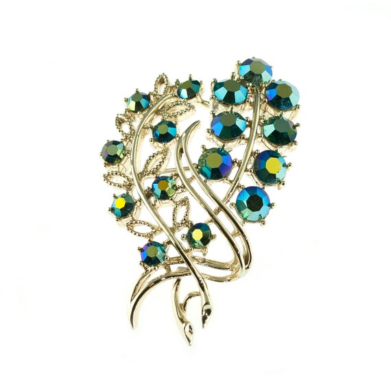 Vintage Floral Brooch - image 1