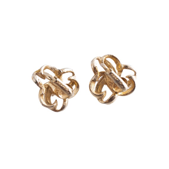 Kramer Faux Pearl Knot Earrings - image 2