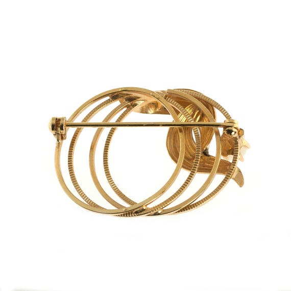 Interlocking Circle Brooch - image 2