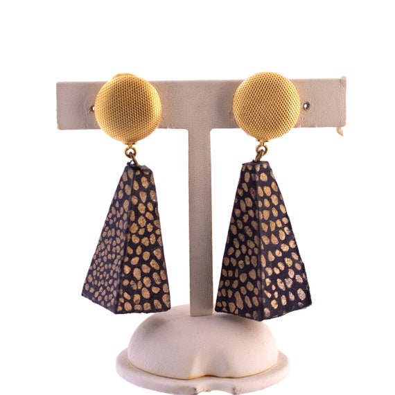 Fun Geometric Drop Earrings - image 1