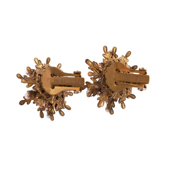 Miriam Haskell Snowflake Earrings - image 2