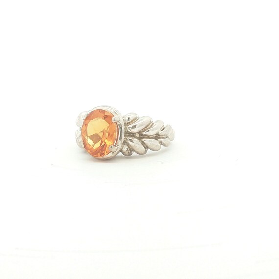 Sterling Braided Citrine Ring - image 2