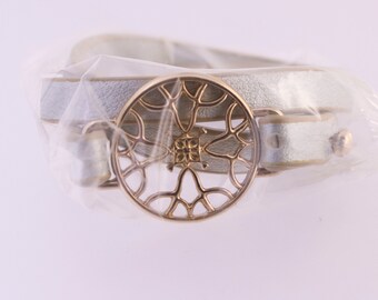 Wrap Bracelet with Gold Plated Center