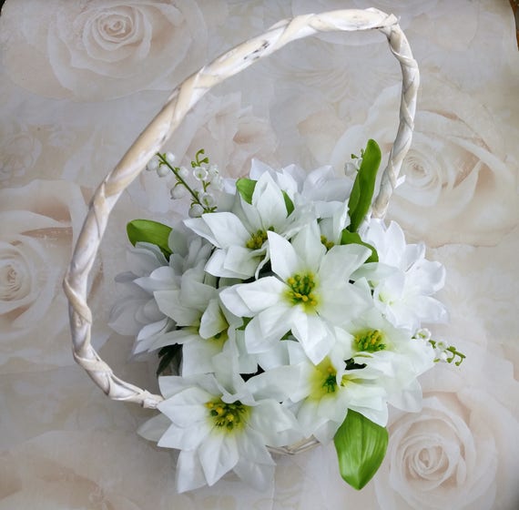 bridesmaid flower basket