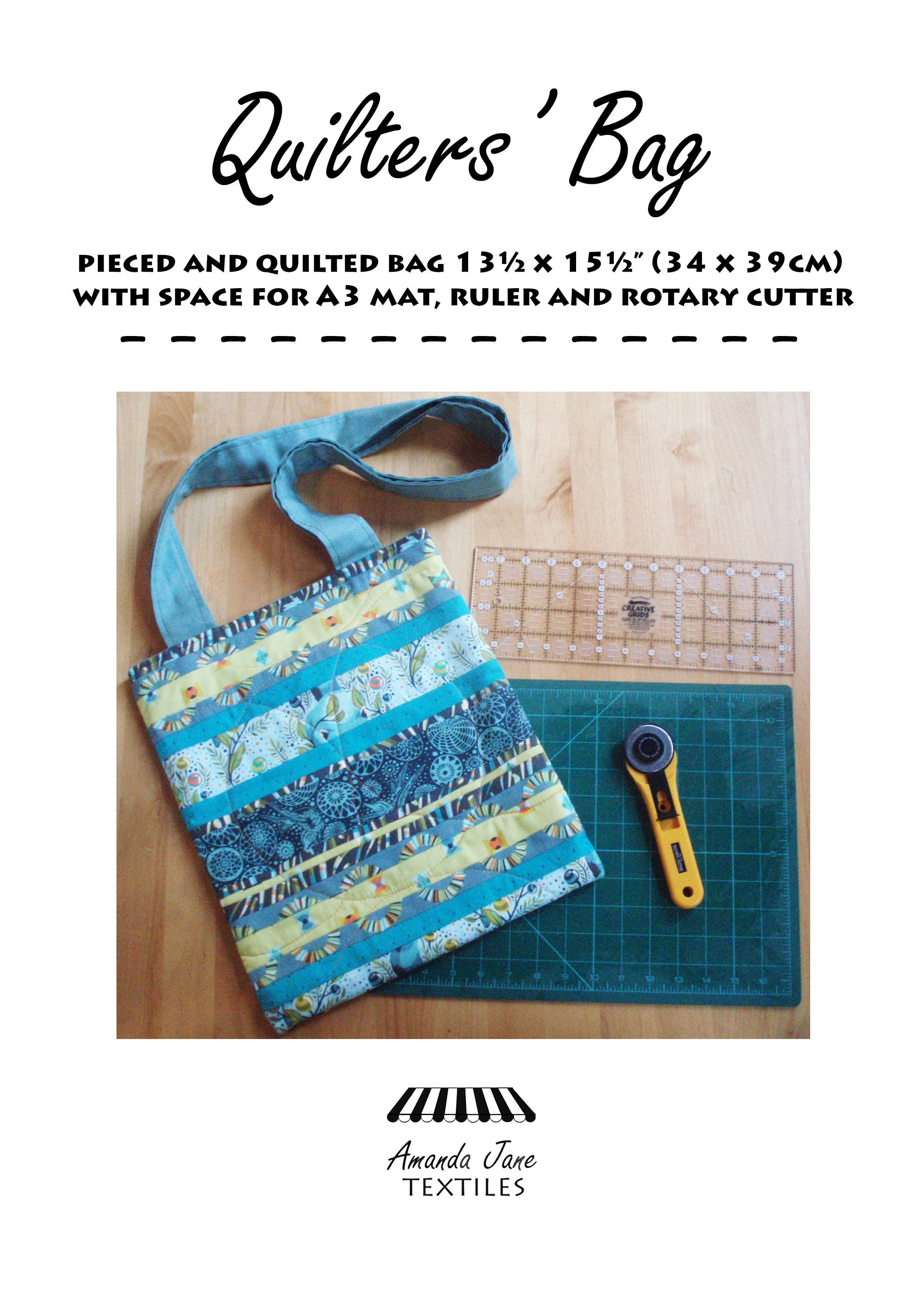 Sew on the Go Cutting Mat and Ruler Tote