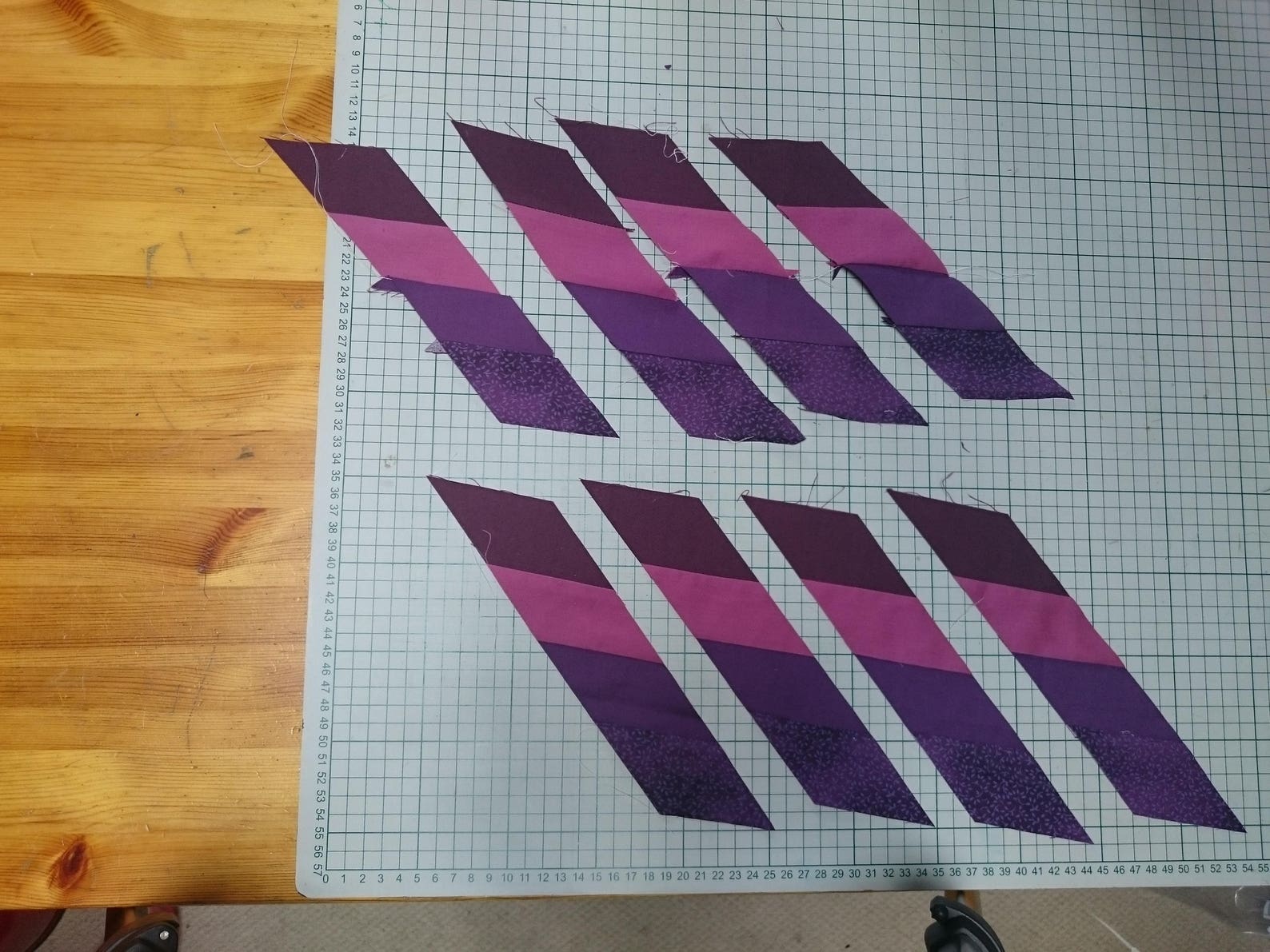 Quilt Pattern Double Bed Medallion Quilt, Star Blocks, Blue, Purple