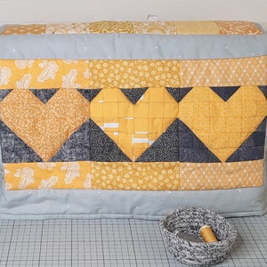 Mönster för quiltad symaskin: Hjärtdesign (PDF)