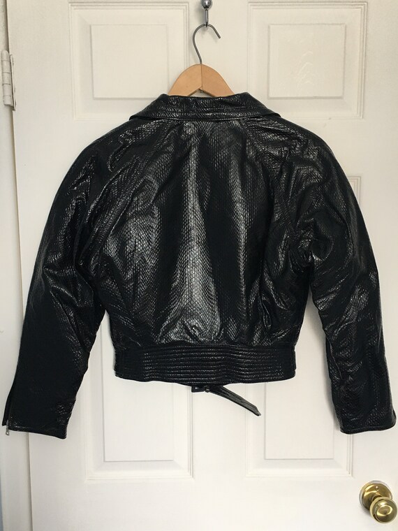 Vintage 1990's Authentic Gianni Versace Black Leather Jacket Size
