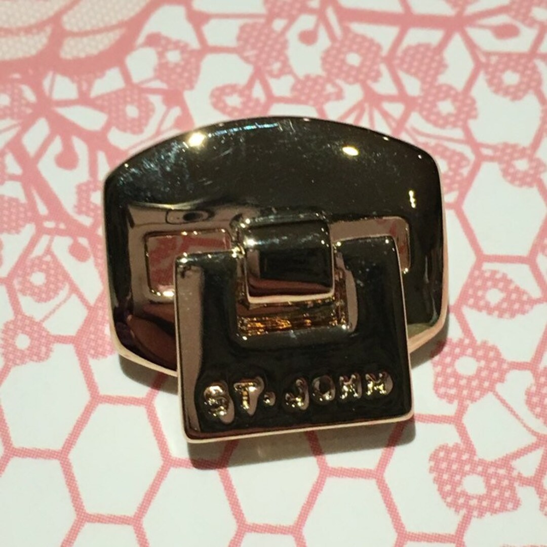 St. John Replacement 3/4 Gold Turn Lock Logo Button Etsy