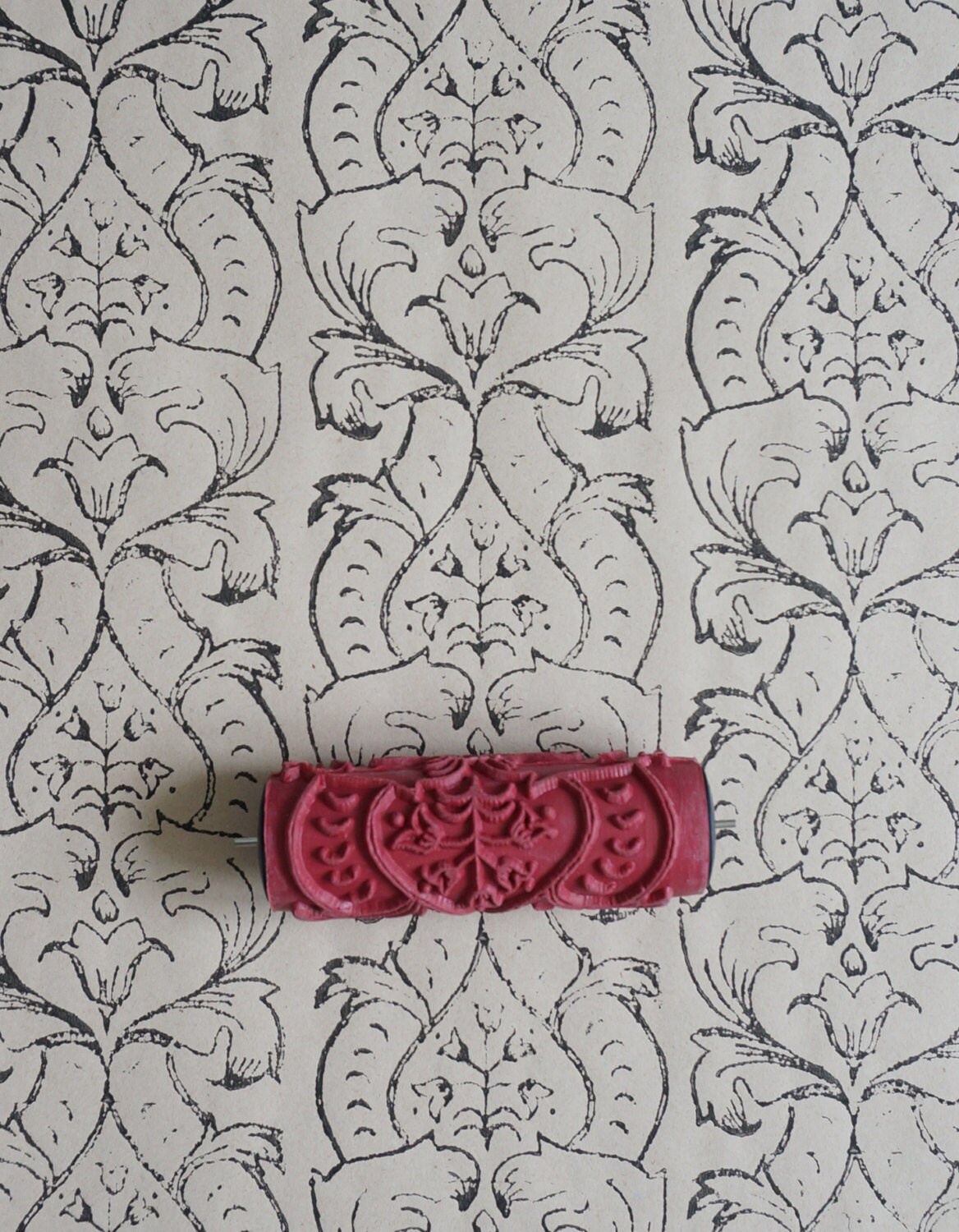 Damask Patterned Paint Roller No.7 From Paint & Courage Etsy