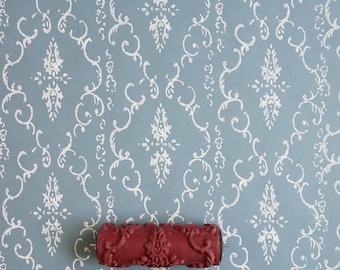 Damask Patterned Paint Roller No.29 from Paint & Courage