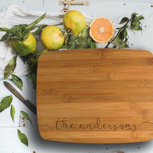 Engraved Cutting Board, Personalized Wedding Gift, House Warming Gift, Personalized Cutting Board, Anniversary Present, Custom Cutting Board