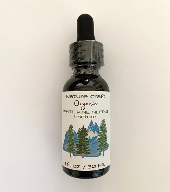 White USA Pine Needle Tincture - Pure Organic pine needles - herbal supplement