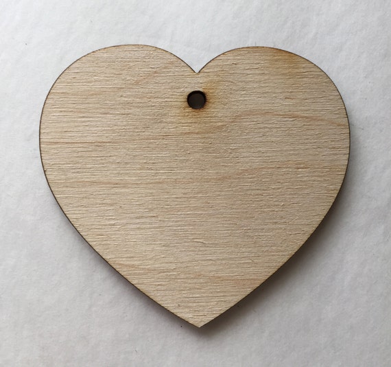 25 Wood Hearts 2.5 Unfinished Wooden Hearts Heart Etsy