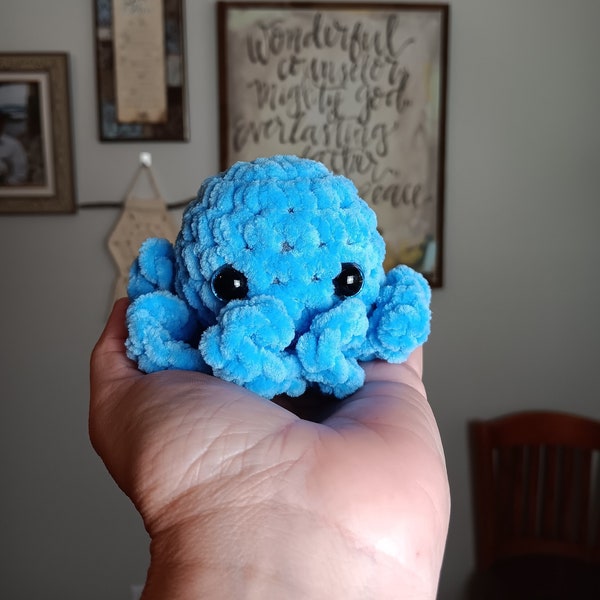 Mini Octopus Amigurumi, Crochet Octopus Plush