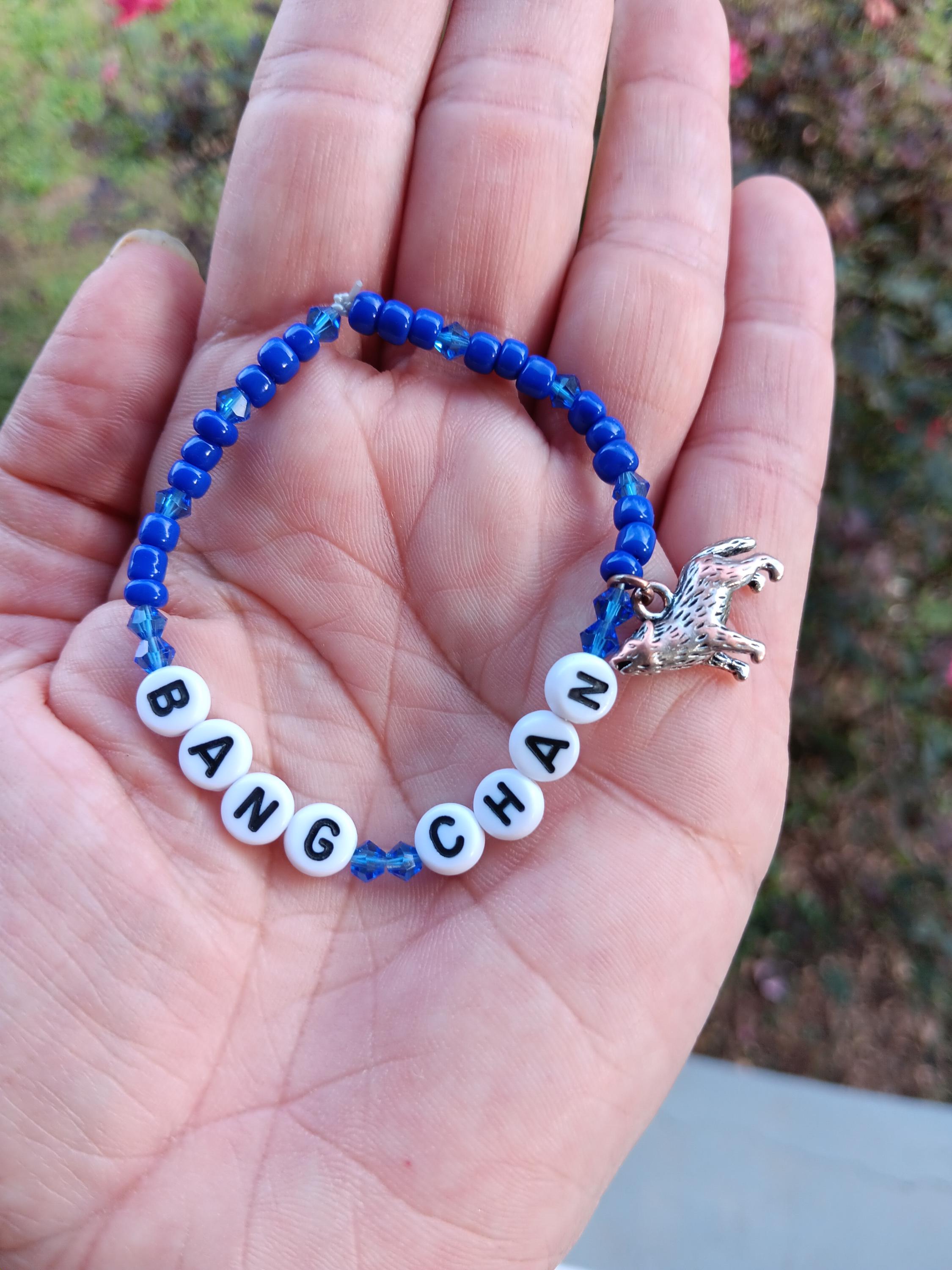 Stray Kids Stretch Beaded Name Bracelet - Bang Chan, Channie