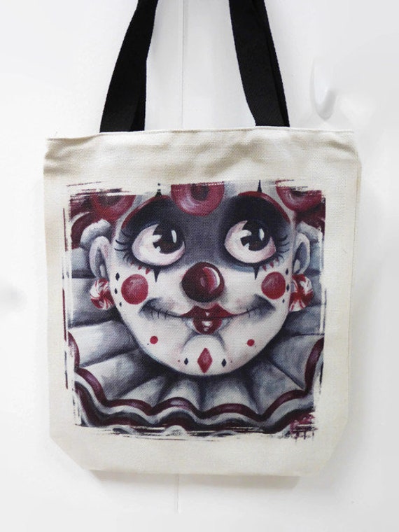 Canvas Tote Bag with gothic girl